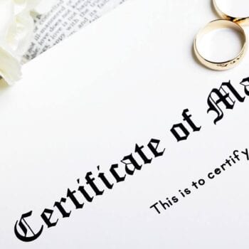 las vegas Certified Marriage Certificate