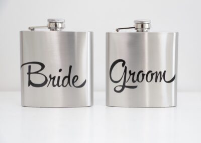BRIDE AND GROOM FLASK