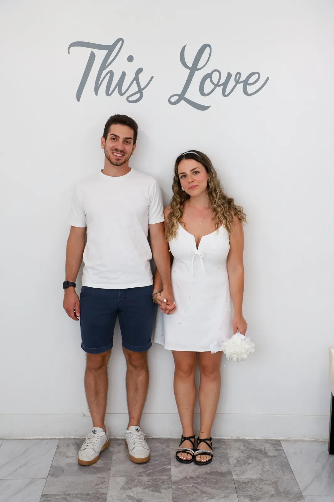 Casual couple same day wedding Las Vegas wedding chapel